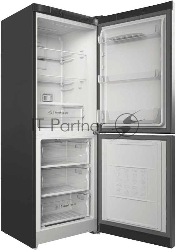 Холодильник Indesit ITS 4160 G серебристый двухкамерный 179/78 л, No Frost