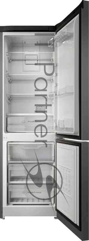 Холодильник Indesit ITS 5180 NG, темно-серый, двухкамерный 220/78л морозилка снизу, No Frost