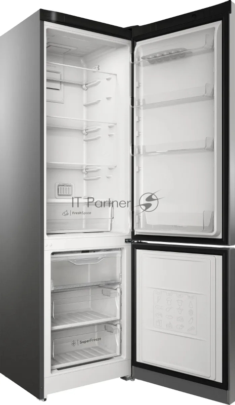 Холодильник Indesit ITS 5200 NG темно-серый двухкамерный 247/78л морозилка снизу, No Frost