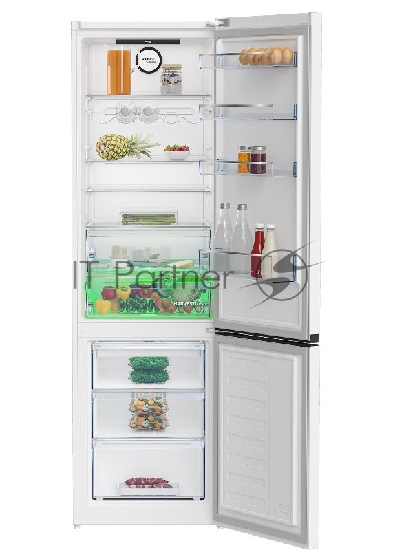 Холодильник Beko B3R0CNK402HW белый двухкамерный 257/100л морозилка снизу, No Frost