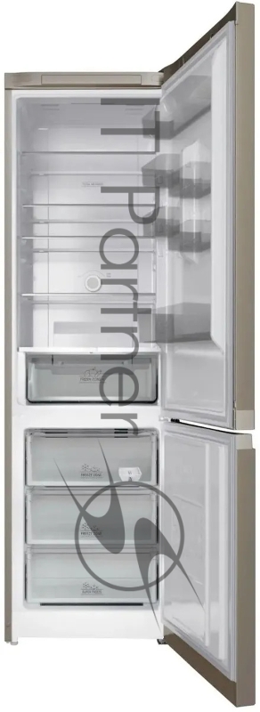 Холодильник HOTPOINT HT 6200 BZ бронзовый двухкамерный 240/83л морозилка снизу, No Frost