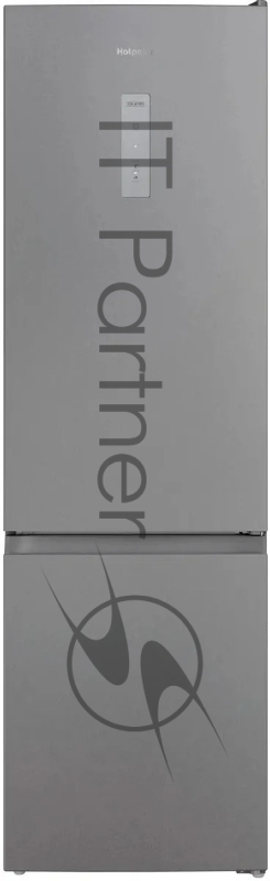 Холодильник HOTPOINT HT 6200 S серебристый двухкамерный 240/83л морозилка снизу, No Frost