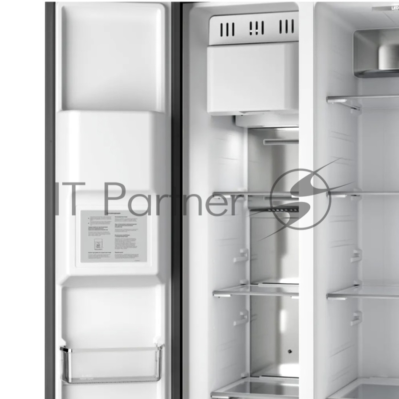 Холодильник Kuppersberg/ Холодильник Kuppersberg, High-Tech, Side by Side, полезный объем 642 л, ширина 91 см, инверторный компрессор, электронное управление, No Frost, LED дисплей, ледогенератор, цвет нержавеющая сталь