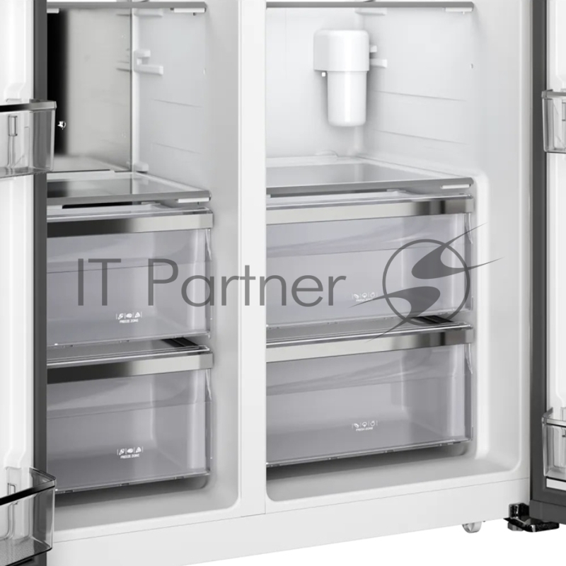 Холодильник Kuppersberg/ Холодильник Kuppersberg, High-Tech, Side by Side, полезный объем 642 л, ширина 91 см, инверторный компрессор, электронное управление, No Frost, LED дисплей, ледогенератор, цвет нержавеющая сталь