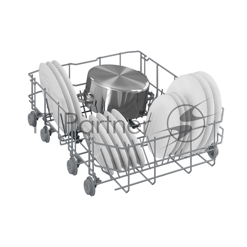 Посудомоечная машина Beko DVS050R02S универсальный мотор, поворотный переключатель, 5 программ, 10 комплектов, конденсационная сушка, полная защита от протечек WaterSafe, регулировка верхней корзины по высоте, Уровень шума 49дб, серебристый