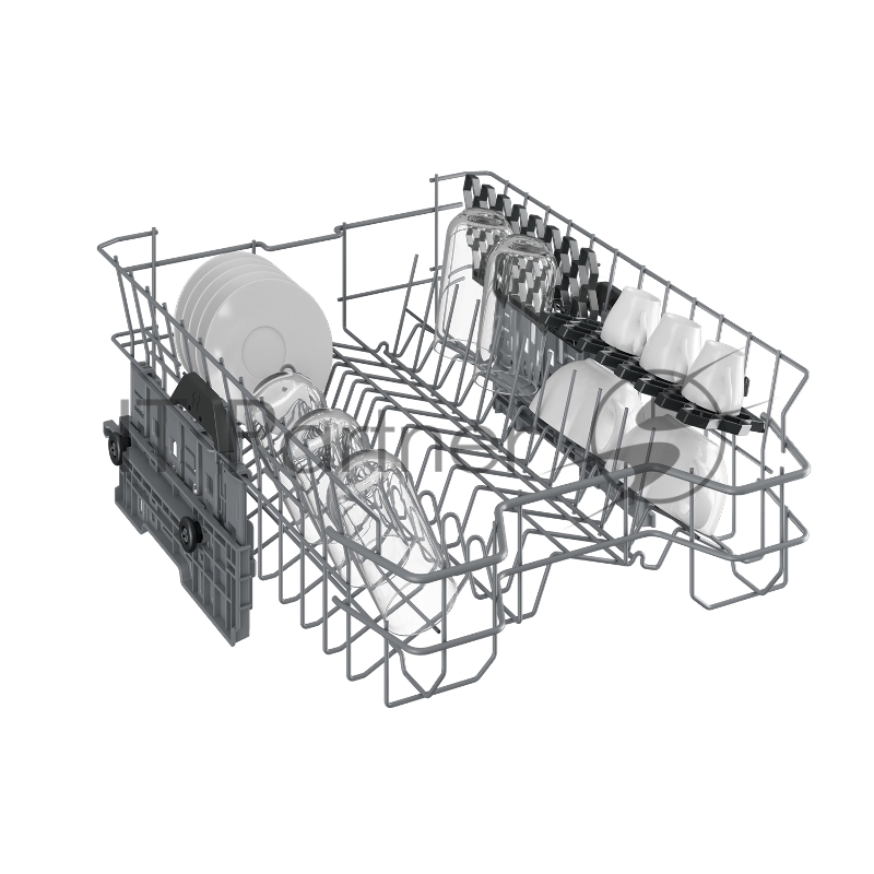 Посудомоечная машина Beko DVS050R02S универсальный мотор, поворотный переключатель, 5 программ, 10 комплектов, конденсационная сушка, полная защита от протечек WaterSafe, регулировка верхней корзины по высоте, Уровень шума 49дб, серебристый