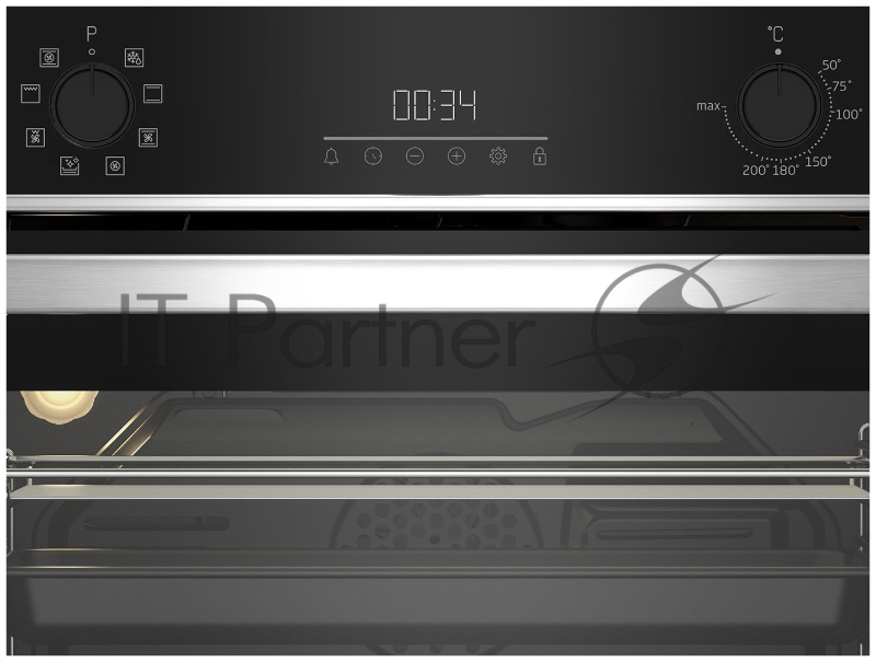 Духовой шкаф электрический Beko BBCM13300X, черный/серебристый