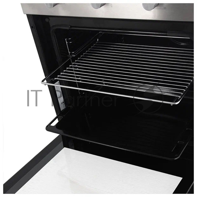 Газовый духовой шкаф Beko BBIGT21100X с откидным электрическим грилем автоматический электроподжиг поворотные переключатели металлические направляющие объем - 72л 3 стекла дверцы 1 решетка 1 противень вертел. Цвет: Нержавеющая сталь Материал панели у