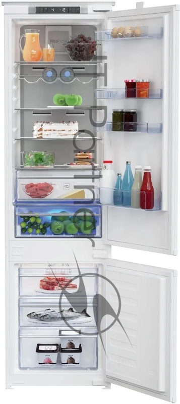 Встраиваемый холодильник Beko Diffusion BCNA306E2S двухкамерный белый