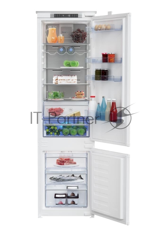 Встраиваемый холодильник Beko Diffusion BCNA306E2S двухкамерный белый