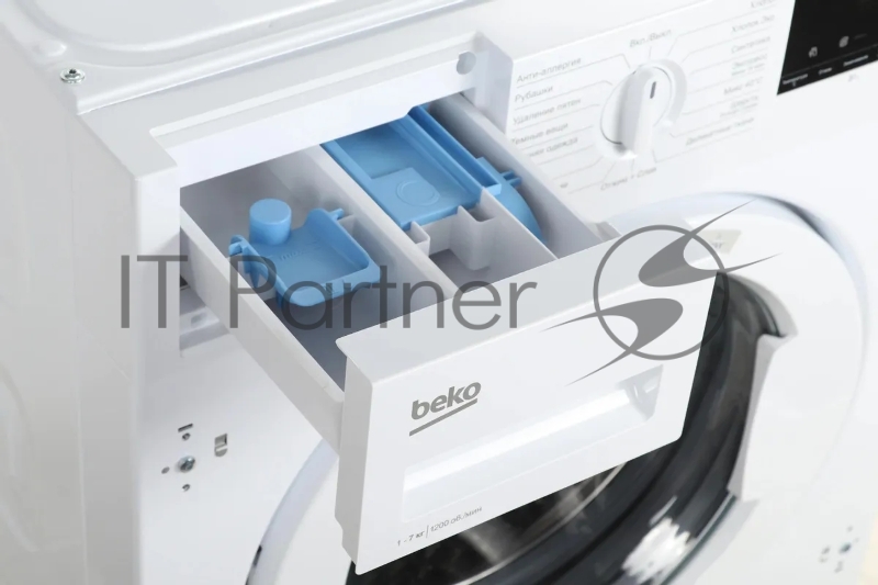 Стиральная машина встраиваемая Beko WITC7613XW белый, загрузка фронтальная 7 кг, 1200 об/мин, класс: А