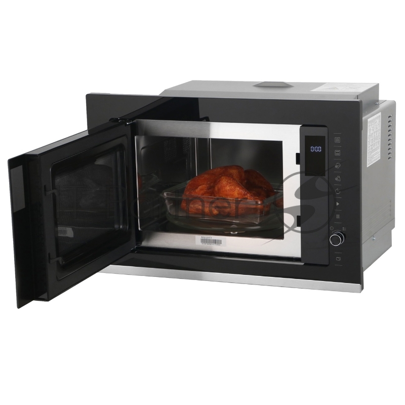 Микроволновая печь встраиваемая Beko BMGB 25333 X черный, 25 л, 900 Вт, переключатели - поворотный механизм/сенсор