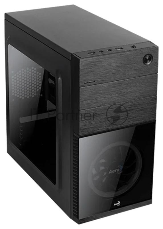 Компьютерный корпус Aerocool / Formula Cs-105 Blue (mATX, без БП, 1x USB3.0, 1x USB2.0, 1x 12cm blue LED front fan)