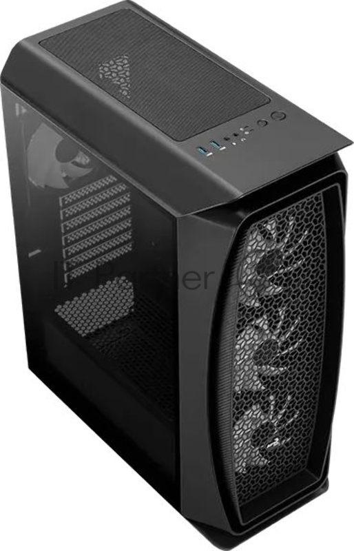 Компьютерный корпус Aerocool / Formula Aero One Frost-G-BK-v1 черный без БП ATX 4x120mm 2xUSB3.0 audio