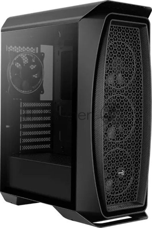 Компьютерный корпус Aerocool / Formula Aero One Eclipse-G-BK-v1 черный без БП ATX 4x120mm 2xUSB3.0 audio