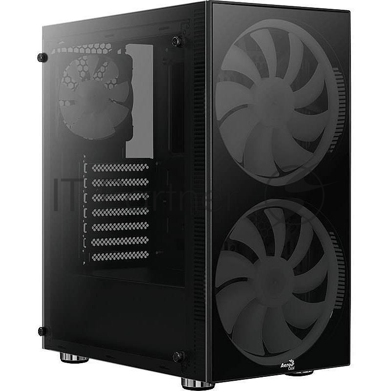 Компьютерный корпус Aerocool / Formula Python (3xUSB, 2xAudio, 0.5 мм,2x200 мм FAN, прозрачная стенка-закаленное стекло, ATX, без БП)