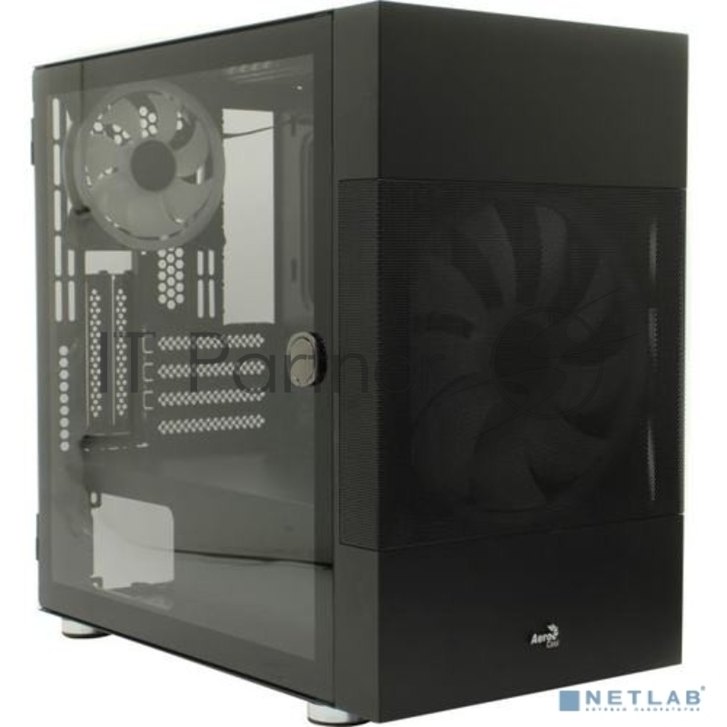 Компьютерный корпус Aerocool / Formula Atomic V1 без БП, mATX, боковое окно (закаленное стекло), черный