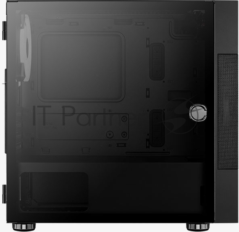 Компьютерный корпус Aerocool / Formula Atomic V1 без БП, mATX, боковое окно (закаленное стекло), черный