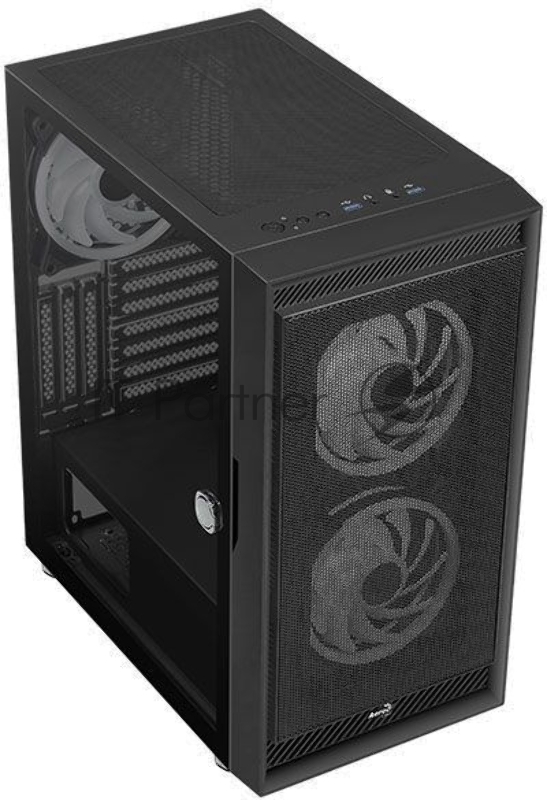 Компьютерный корпус Aerocool / Formula Graphite-G-BK-v2 черный без БП ATX 3x140mm 2xUSB3.0 audio