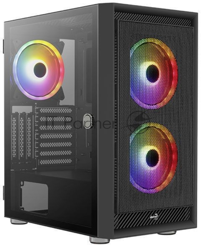 Компьютерный корпус Aerocool / Formula Graphite-G-BK-v2 черный без БП ATX 3x140mm 2xUSB3.0 audio