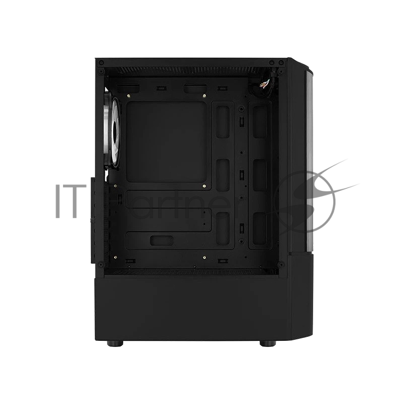 Корпус MidTower Aerocool / Formula Quantum-G-BK-v2 (черный) без Б/п, ATX 3FRGB Fan on front panel