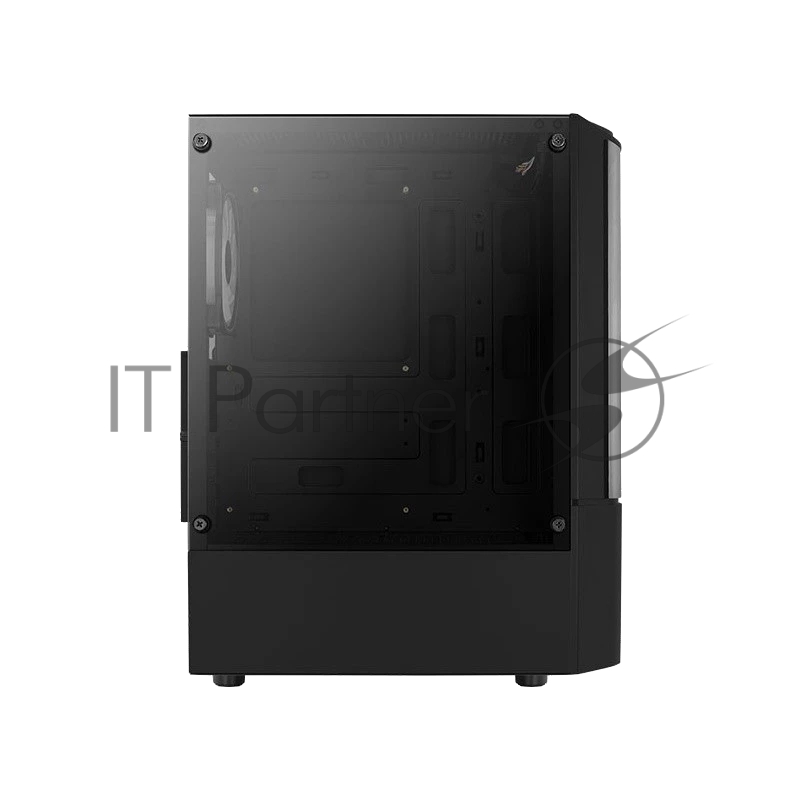 Корпус MidTower Aerocool / Formula Quantum-G-BK-v2 (черный) без Б/п, ATX 3FRGB Fan on front panel