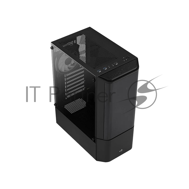Корпус MidTower Aerocool / Formula Quantum-G-BK-v2 (черный) без Б/п, ATX 3FRGB Fan on front panel