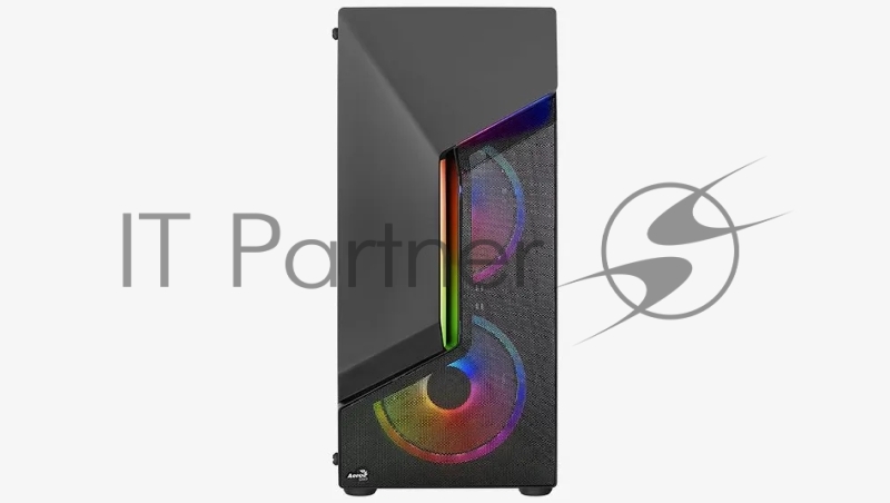 Компьютерный корпус MidiTower Aerocool / Formula SCAPE-G-BK-v2 ATX Black 2x140mm FRGB fan + 1*120mm FRGB fan (4711099471546)