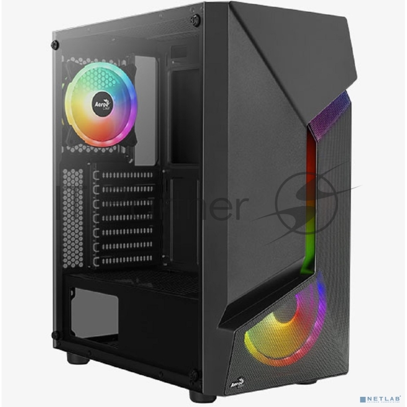 Компьютерный корпус MidiTower Aerocool / Formula SCAPE-G-BK-v2 ATX Black 2x140mm FRGB fan + 1*120mm FRGB fan (4711099471546)