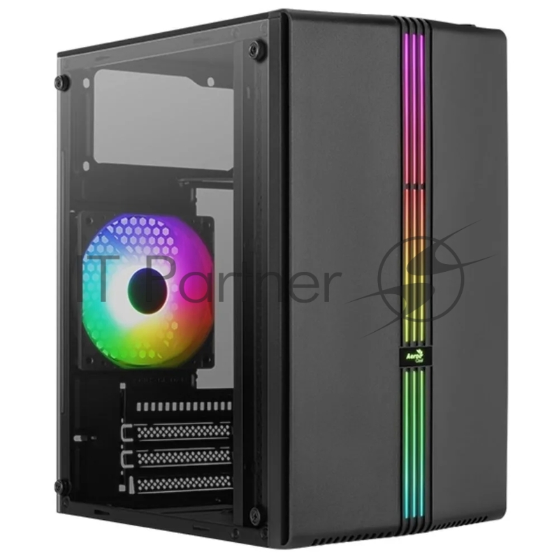 Компьютерный корпус MiniTower Aerocool / Formula EVO Mini-G-BK-v1 (mATX, USB3x1, USB2x2, 120mm RGB fan, без БП) (4711099472352)