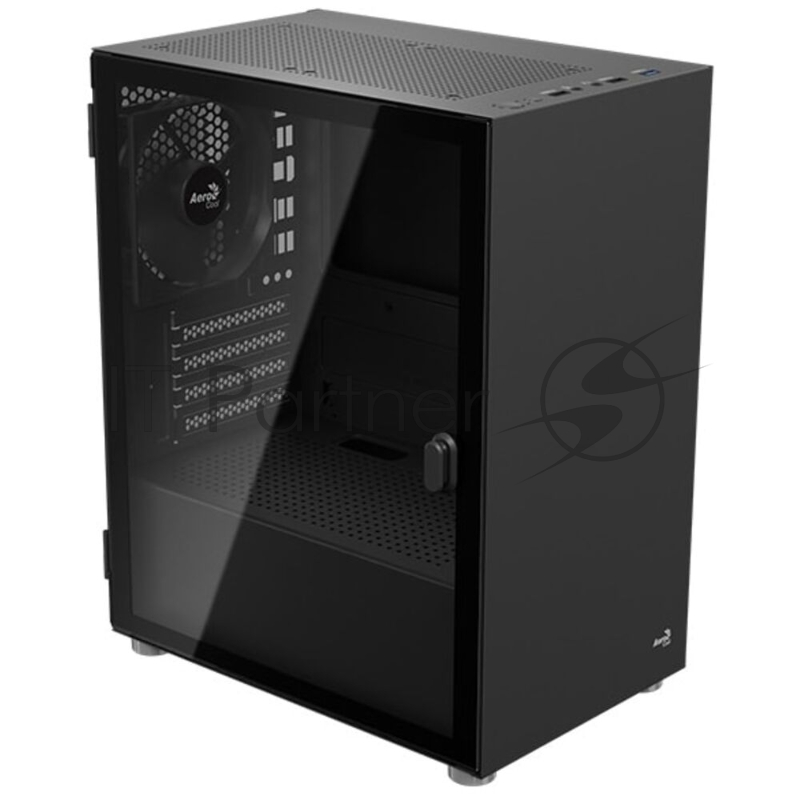 Компьютерный корпус Aerocool / Formula CS-111-G-WT-v1 (mATX, 0.5mm, стекло, USB3.0 x1, USB2.0 x2, 1x 12cm Black Fan)