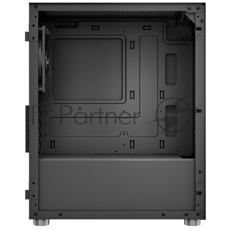 Компьютерный корпус Aerocool / Formula CS-111-G-WT-v1 (mATX, 0.5mm, стекло, USB3.0 x1, USB2.0 x2, 1x 12cm Black Fan)