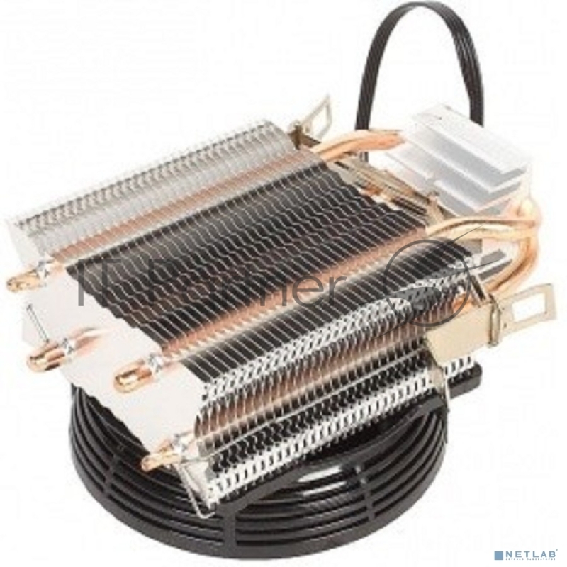 Кулер для процессора AeroCool / Formula Verkho 2 серебристый, 90 мм, алюминий/медь, 2000 об/мин, 25 дБ, 4 pin, 110 Вт, 125 мм