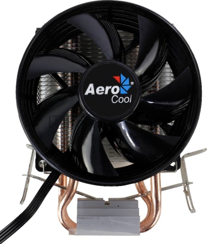 Кулер для процессора AeroCool / Formula Verkho 2 серебристый, 90 мм, алюминий/медь, 2000 об/мин, 25 дБ, 4 pin, 110 Вт, 125 мм
