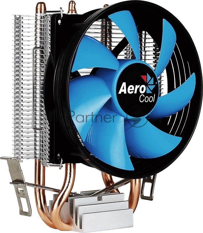 Кулер для процессора AeroCool / Formula Verkho 2 серебристый, 90 мм, алюминий/медь, 2000 об/мин, 25 дБ, 4 pin, 110 Вт, 125 мм