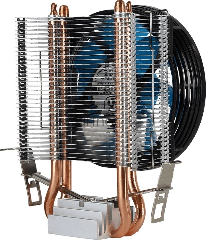 Кулер для процессора AeroCool / Formula Verkho 2 серебристый, 90 мм, алюминий/медь, 2000 об/мин, 25 дБ, 4 pin, 110 Вт, 125 мм