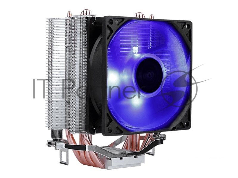 Кулер для процессора AeroCool / Formula Verkho 4 Lite серебристый, 90 мм, алюминий/медь, 2000 об/мин, 27 дБ, 4 pin, 125 Вт, 135 мм