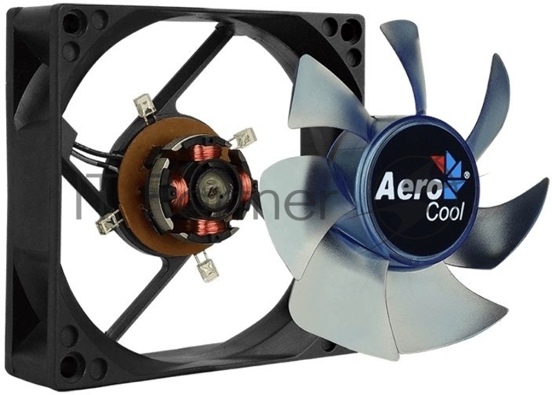 Вентилятор для корпуса AeroCool / Formula Motion 8 Blue-3P черный, 80 мм, 2000 об/мин, 25.3 дБ, 3 pin