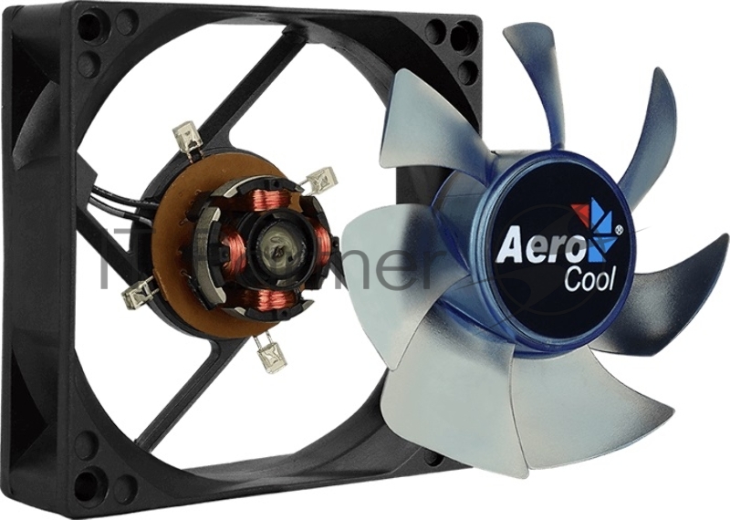 Вентилятор для корпуса AeroCool / Formula Motion 8 Blue-3P черный, 80 мм, 2000 об/мин, 25.3 дБ, 3 pin