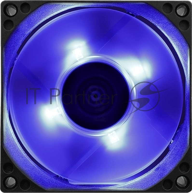 Вентилятор для корпуса AeroCool / Formula Motion 8 Blue-3P черный, 80 мм, 2000 об/мин, 25.3 дБ, 3 pin