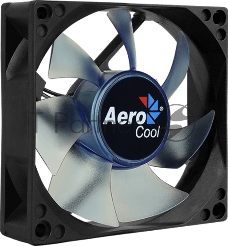 Вентилятор для корпуса AeroCool / Formula Motion 8 Blue-3P черный, 80 мм, 2000 об/мин, 25.3 дБ, 3 pin