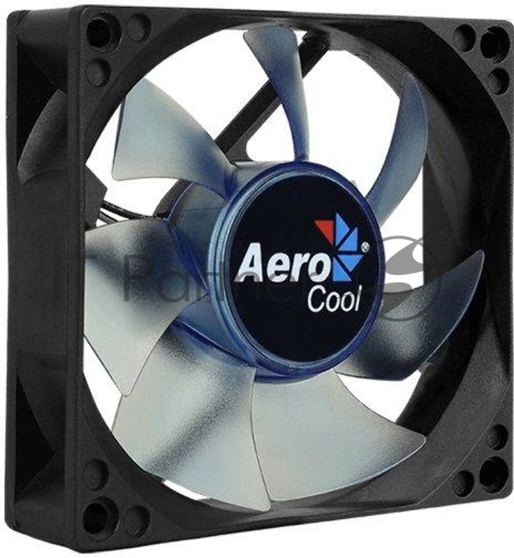 Вентилятор для корпуса AeroCool / Formula Motion 8 Blue-3P черный, 80 мм, 2000 об/мин, 25.3 дБ, 3 pin