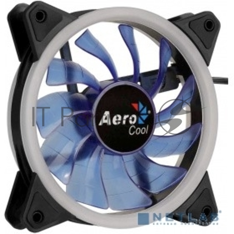 Вентилятор для корпуса AeroCool / Formula Rev Blue черный, 120 мм, 1200 об/мин, 15.1 дБ, 3 pin