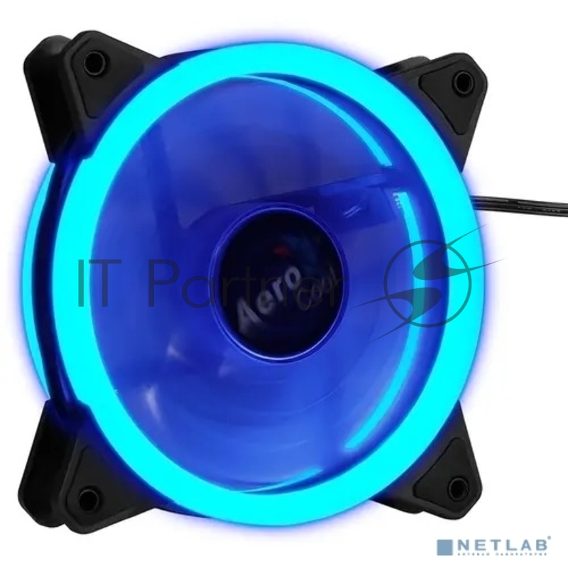 Вентилятор для корпуса AeroCool / Formula Rev Blue черный, 120 мм, 1200 об/мин, 15.1 дБ, 3 pin