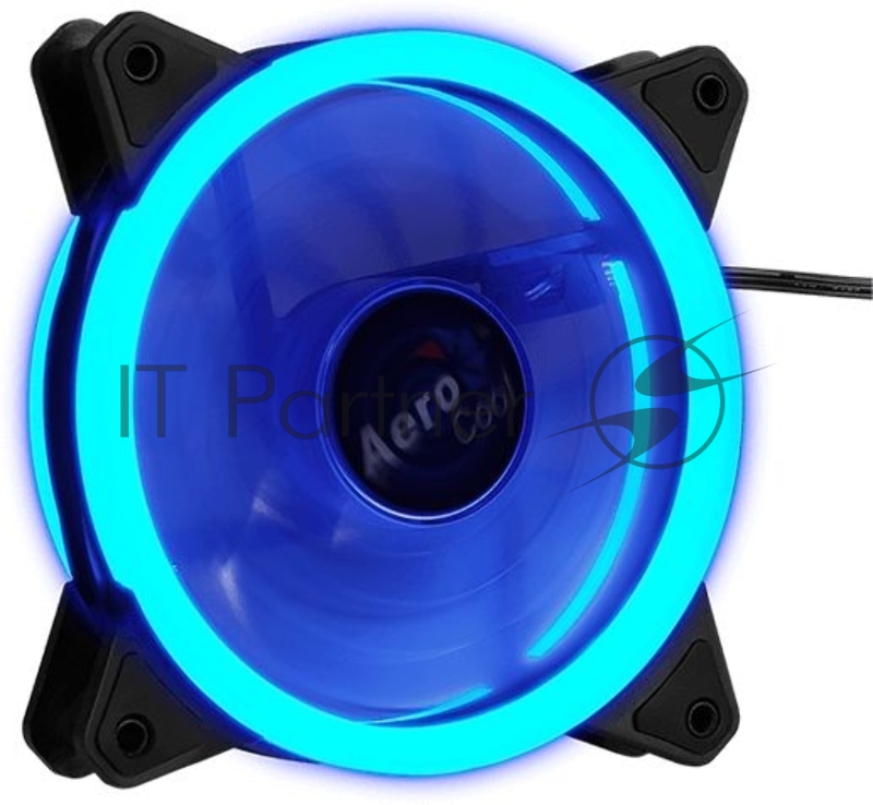 Вентилятор для корпуса AeroCool / Formula Rev Blue черный, 120 мм, 1200 об/мин, 15.1 дБ, 3 pin