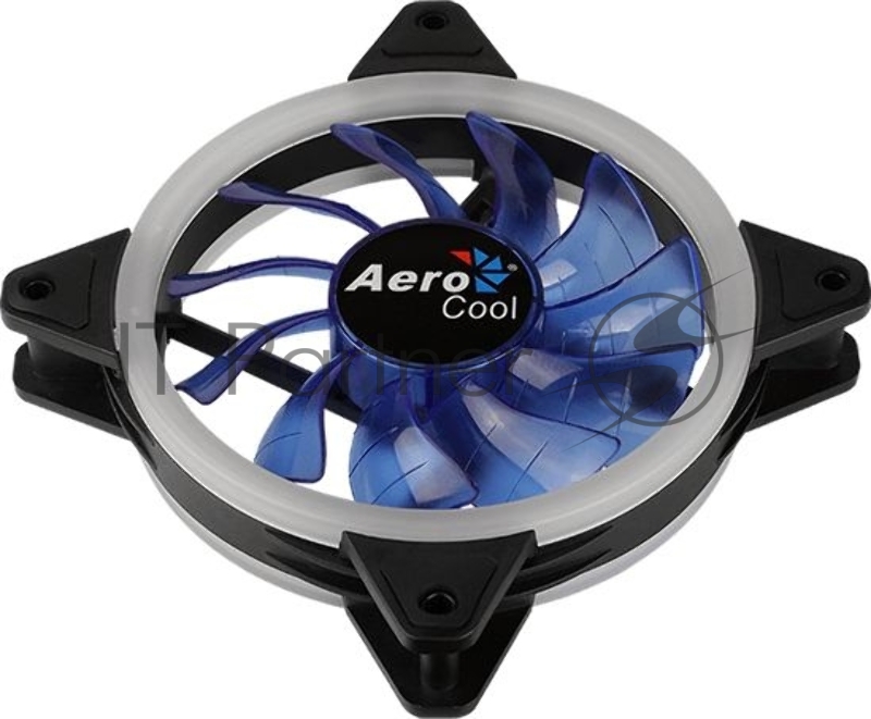 Вентилятор для корпуса AeroCool / Formula Rev Blue черный, 120 мм, 1200 об/мин, 15.1 дБ, 3 pin
