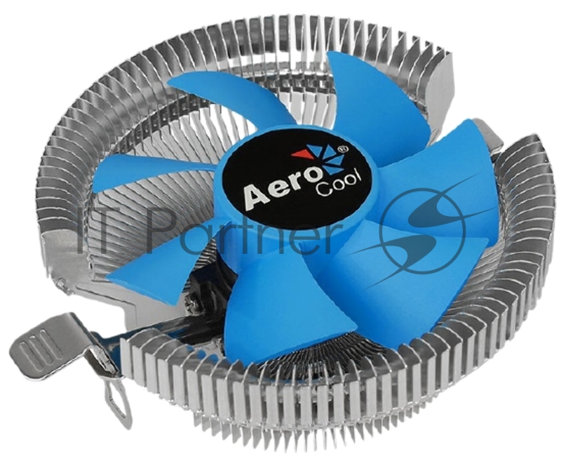 Кулер для процессора AeroCool / Formula Verkho A синий, 90 мм, алюминий, 2300 об/мин, 28.9 дБ, 4 pin, 100 Вт, 55 мм