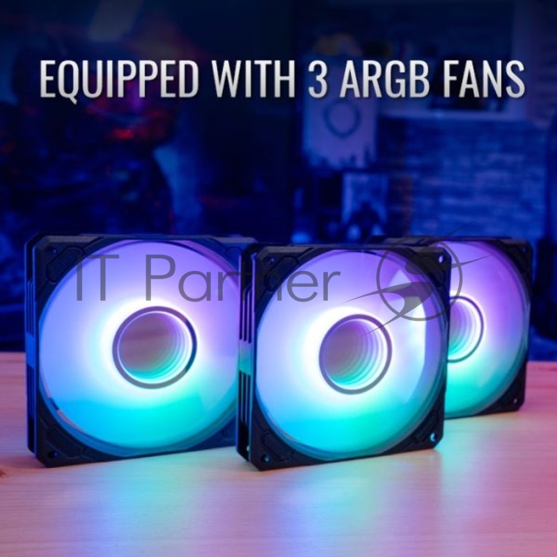 Система водяного охлаждения AeroCool / Formula Mirage L360 белый, 120 мм, алюминий/медь, 1800 об/мин, 26.8 дБ, 4 pin, 550 Вт, 27 мм