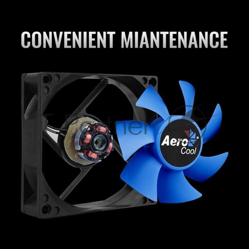 Вентилятор для корпуса Aerocool / Formula Motion 8 Plus черный 80мм 2000rpm 3-pin 25db