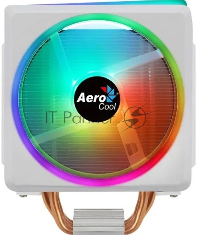 Кулер для процессора AeroCool / Formula Cylon 4F белый, 120 мм, алюминий/медь, 1800 об/мин, 26 дБ, 4 pin, 145 Вт, 160 мм